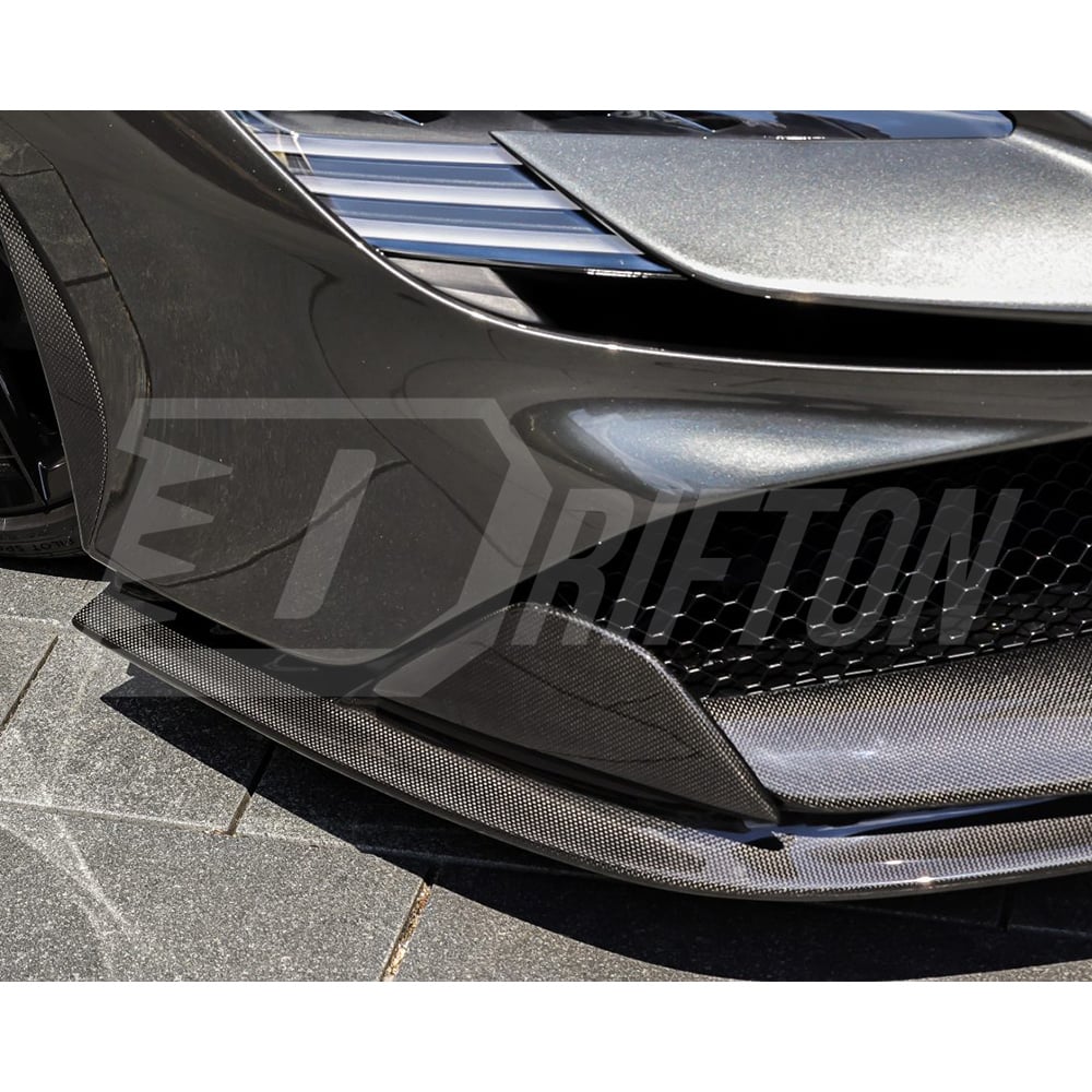 Novitec Style Dry Carbon Fiber Front Flaps Trims For Ferrari SF90