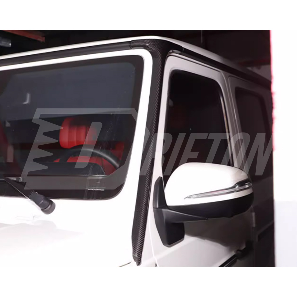 Dry Carbon Fiber A Pillar Cover For Mercedes Benz G-Class W465 G63 AMG 2024-ON