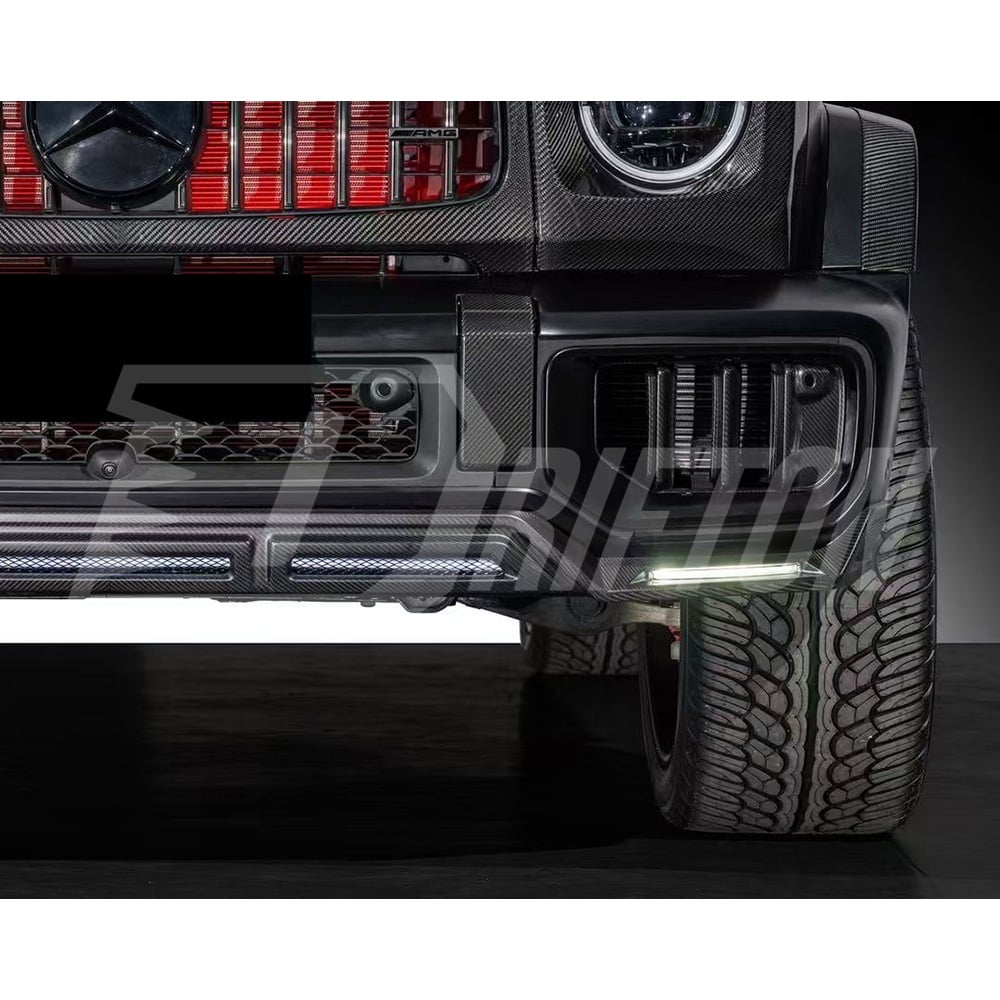 Dry Carbon Fiber Front Bumper Cover Trim For Mercedes Benz G-Class W465 G63 AMG 2024-ON