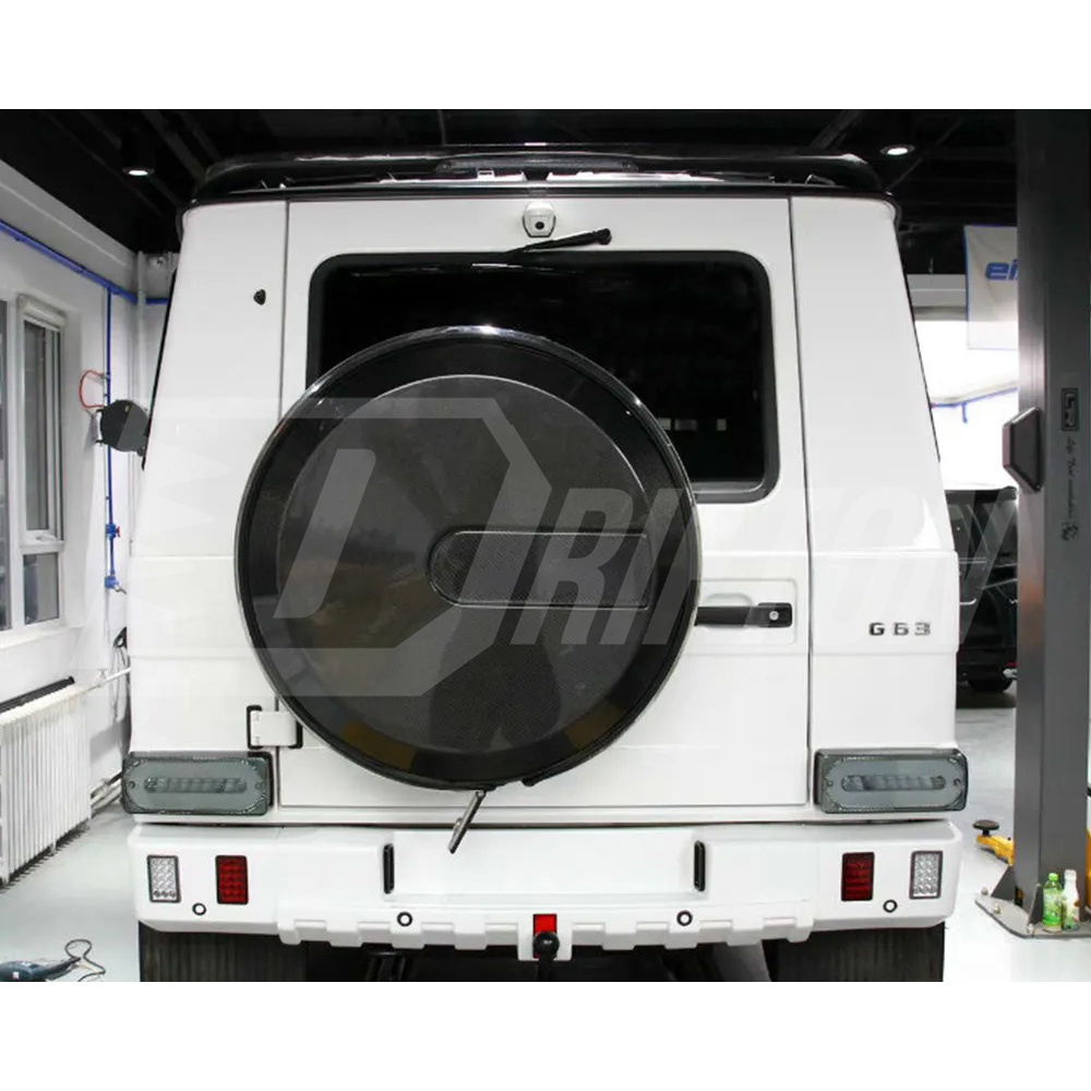 Dry Carbon Fiber Rear Spare Tire Cover For Mercedes Benz G-Class W465 G63 AMG 2024-ON