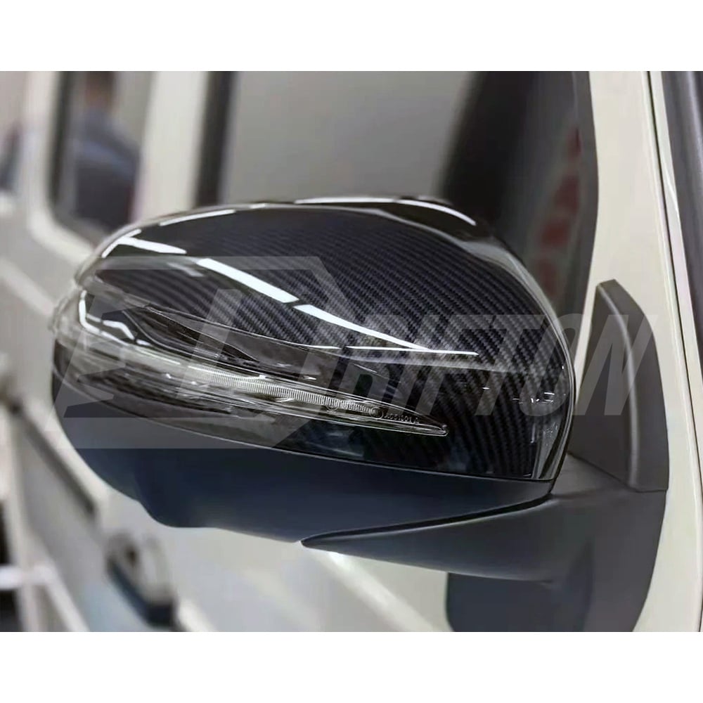 Dry Carbon Fiber Side Mirror Cover For Mercedes Benz G-Class W465 G63 AMG G500 G580 G450D 2024-ON