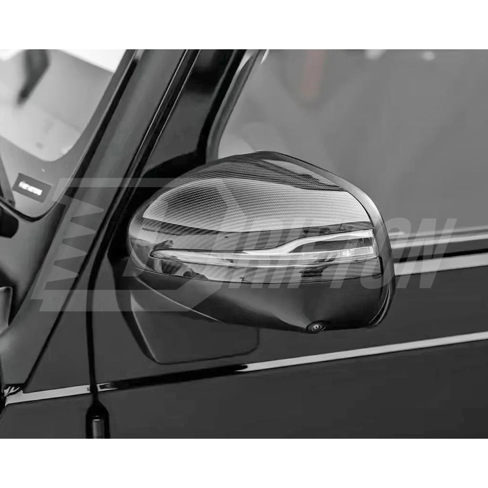 Dry Carbon Fiber Side Mirror Cover For Mercedes Benz G-Class W465 G63 AMG G500 G580 G450D 2024-ON