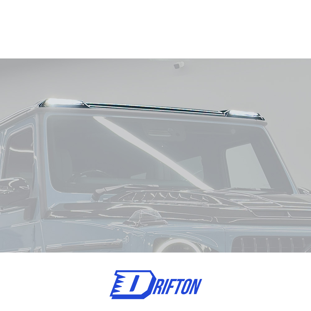 TopCar Style Dry Carbon Fiber Front Roof Spioler LED Lighting Bar For Mercedes Benz G-Class W465 G63 AMG 2024-ON