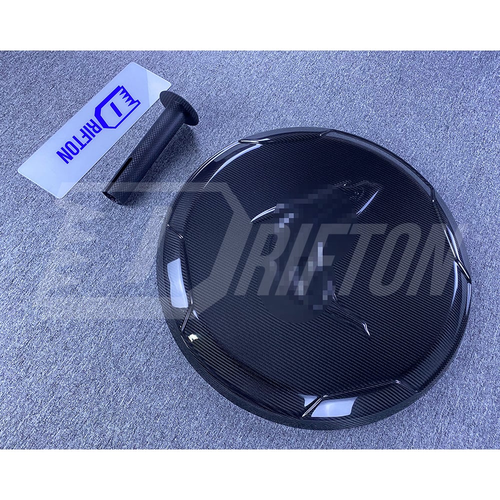 TopCar Style Dry Carbon Fiber Rear Spare Tire Cover For Mercedes Benz G-Class W465 G63 AMG 2024-ON