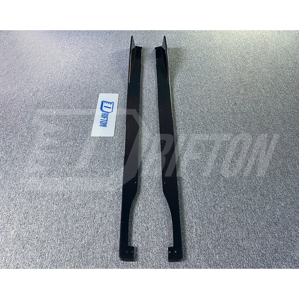 Greddy Style Carbon Fiber Side Skirt For Subaru BRZ ZD8 Toyota GR86 ZN8 2022-2025