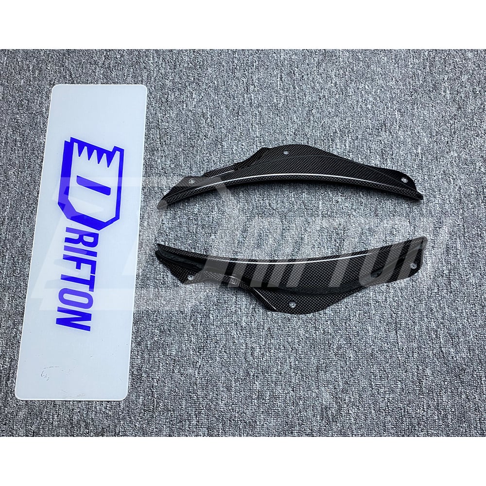 OEM Style Dry Carbon Fiber Front Side Air Inlet Trims For Ferrari SF90