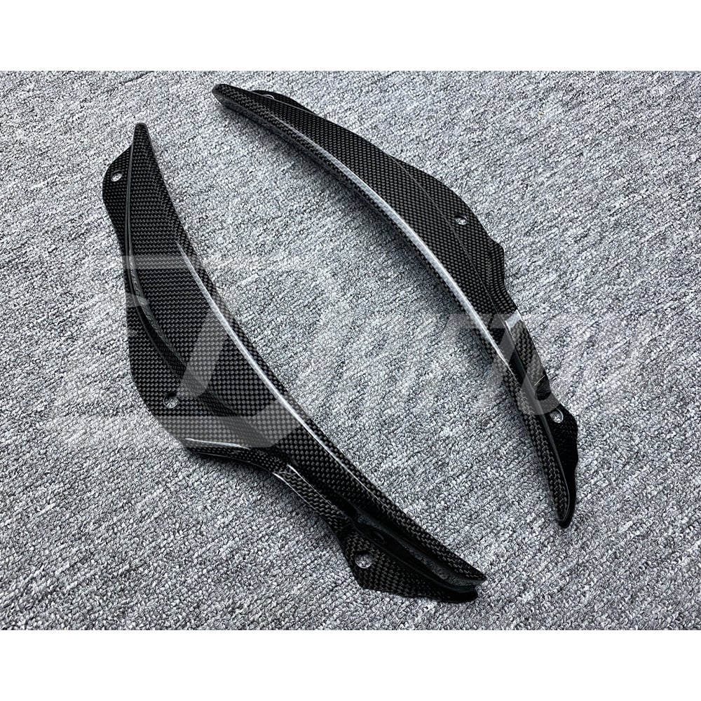 OEM Style Dry Carbon Fiber Front Side Air Inlet Trims For Ferrari SF90