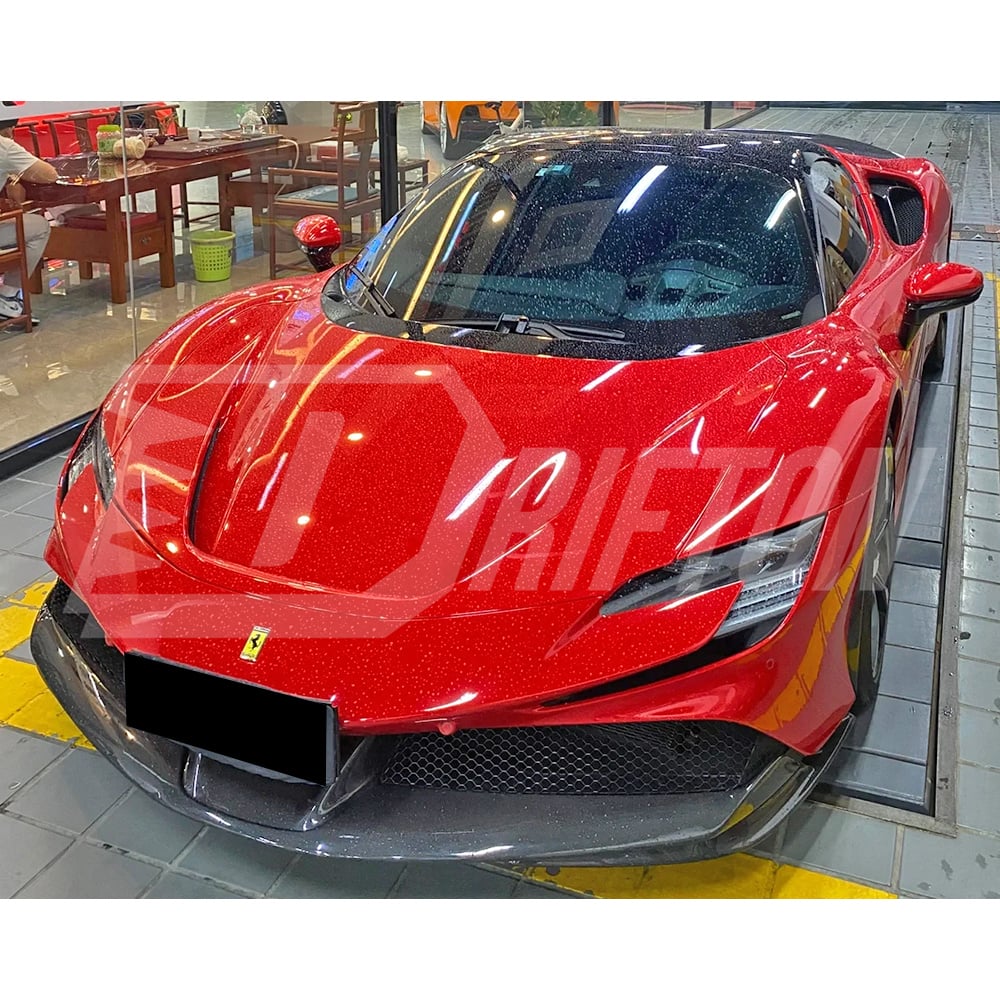 OEM Style Dry Carbon Fiber Front Splitter For Ferrari SF90