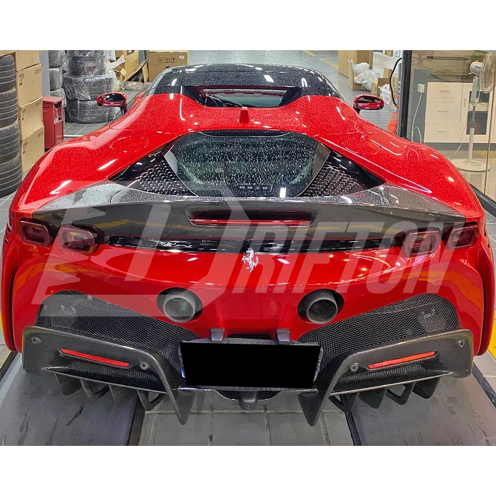 OEM Style Dry Carbon Fiber Front Splitter For Ferrari SF90