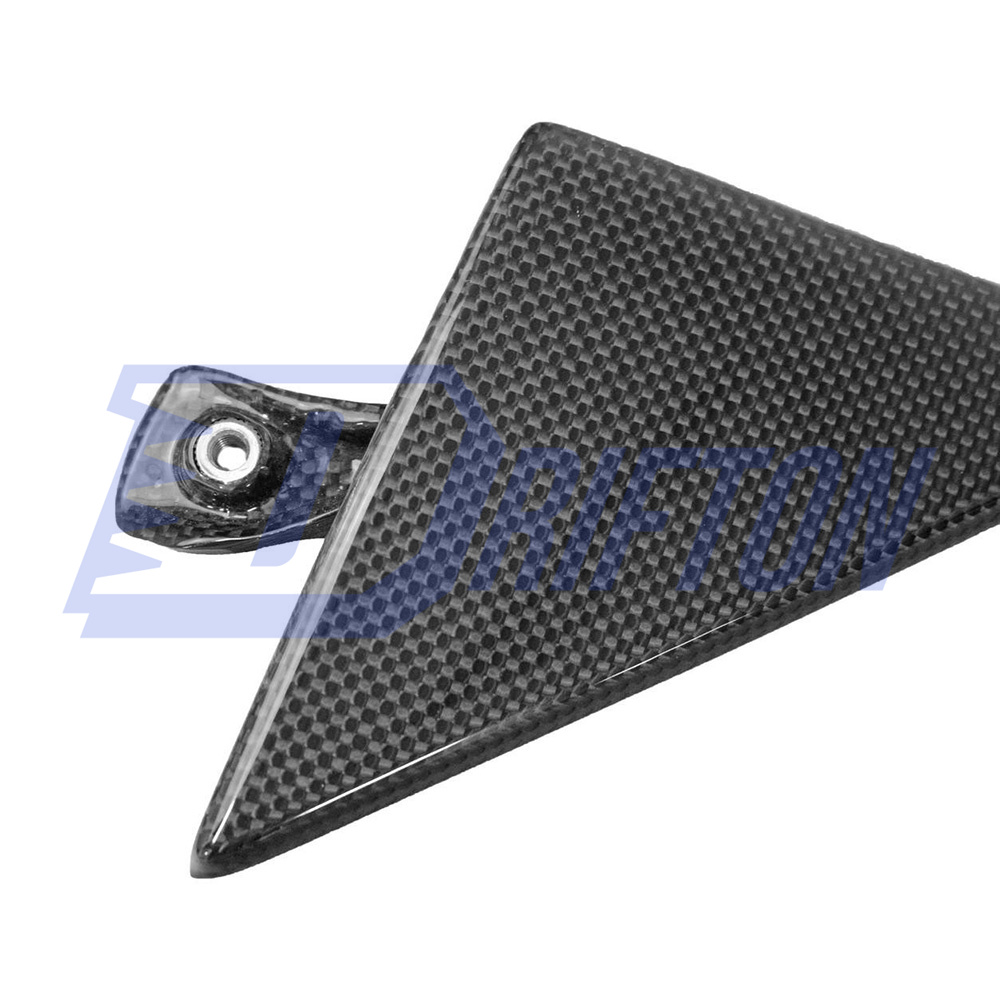 Dry Carbon Fiber Door Triangle Panels Trim For Ferrari 458 Italia Spider 2009-2015