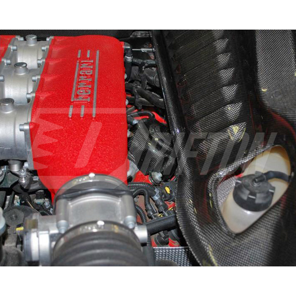 Dry Carbon Fiber Engine Bay Fuel Pump Cover For Ferrari 458 Italia Spider 2009-2015