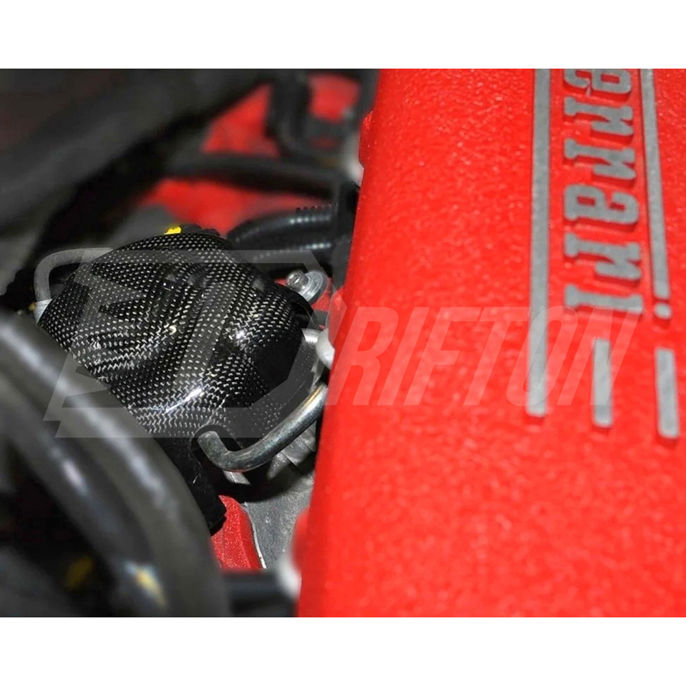 Dry Carbon Fiber Engine Bay Fuel Pump Cover For Ferrari 458 Italia Spider 2009-2015