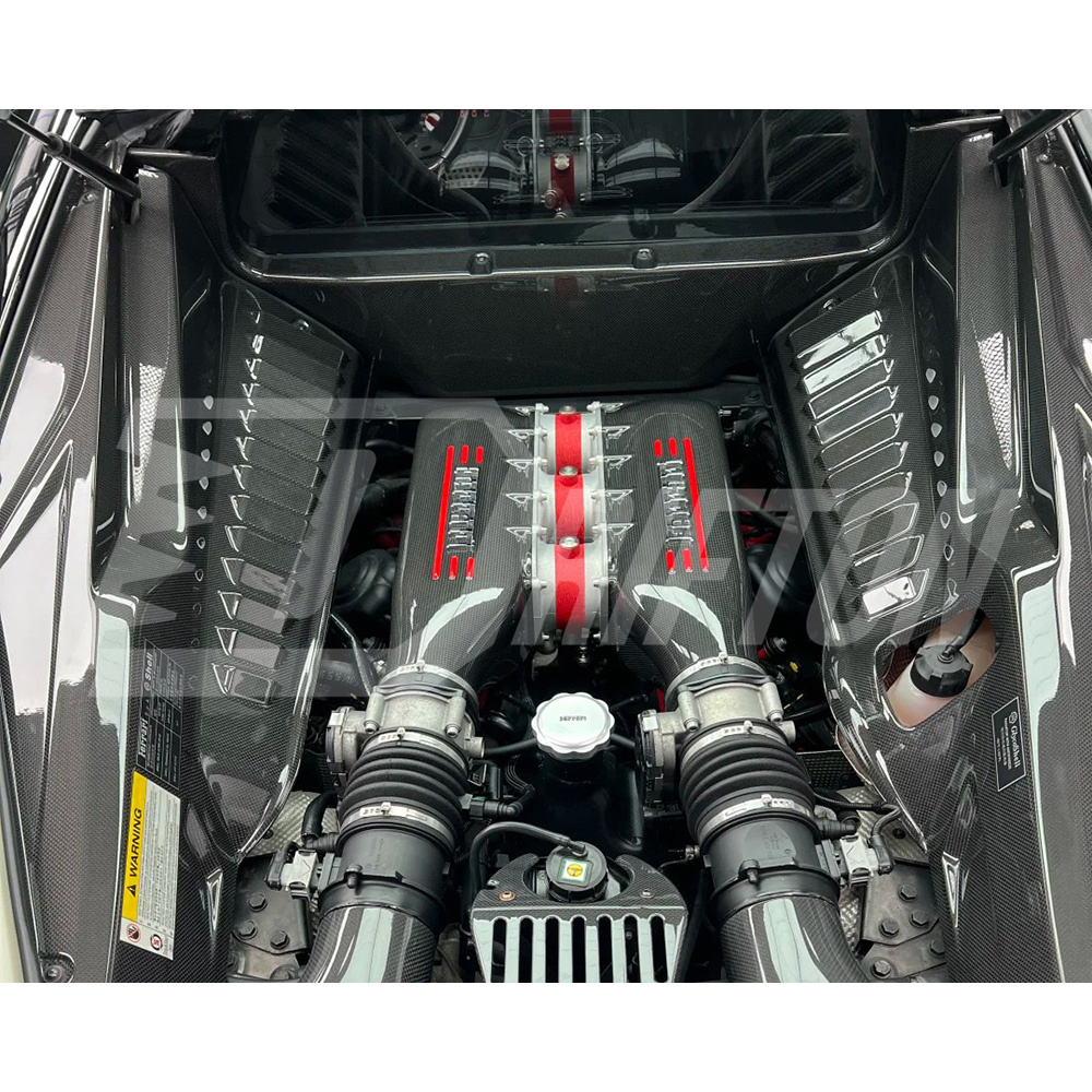 Dry Carbon Fiber Engine Cover For Ferrari 458 Itaia Spider Speciale 2009-2015