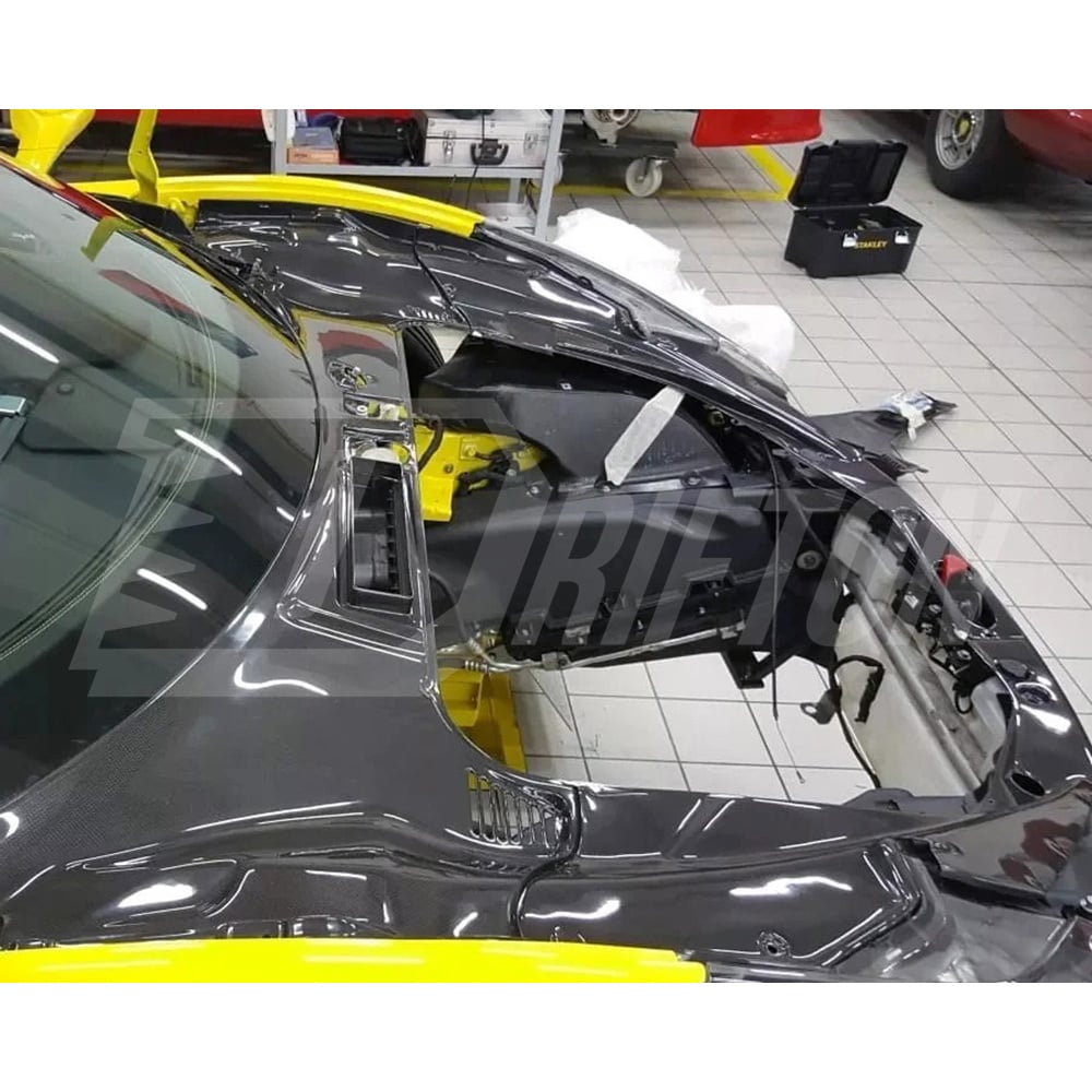 Dry Carbon Fiber Front Trunk Lid Storage Kits For Ferrari 458 Spider 2009-2015