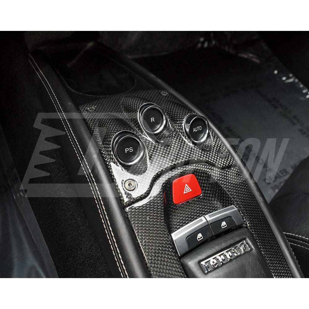 Dry Carbon Fiber Inteiror Kits Center Console F1 Trim For Ferrari 458 Italia Spider 2009-2015