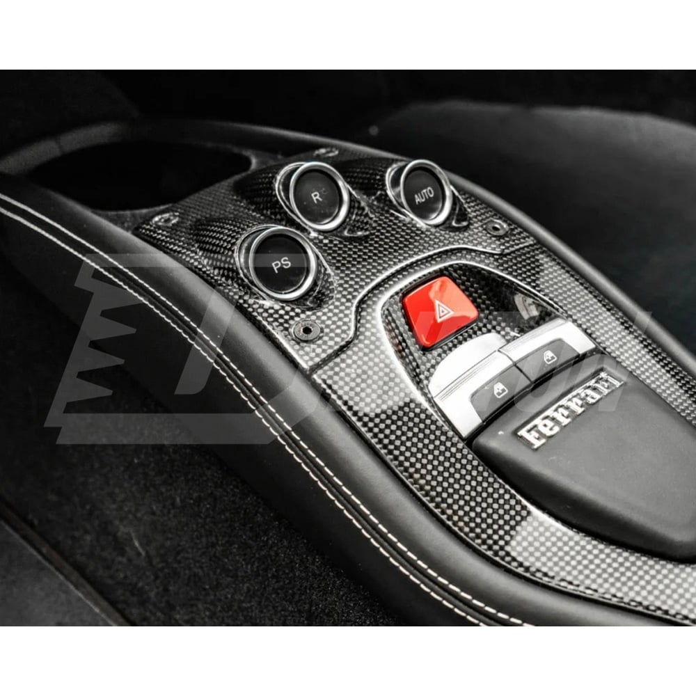 Dry Carbon Fiber Inteiror Kits Center Console F1 Trim For Ferrari 458 Italia Spider 2009-2015