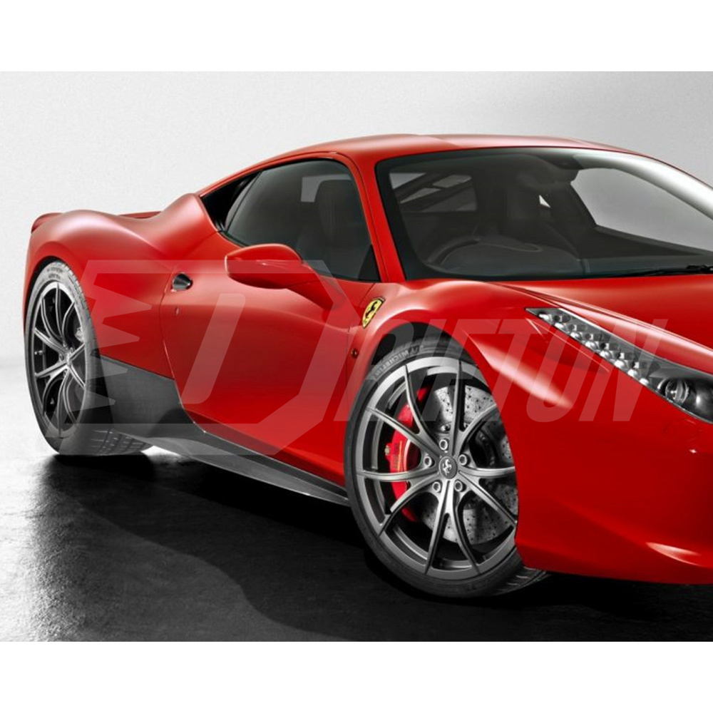 Dry Carbon Fiber Side Skirt For Ferrari 458 Italia 2009-2015