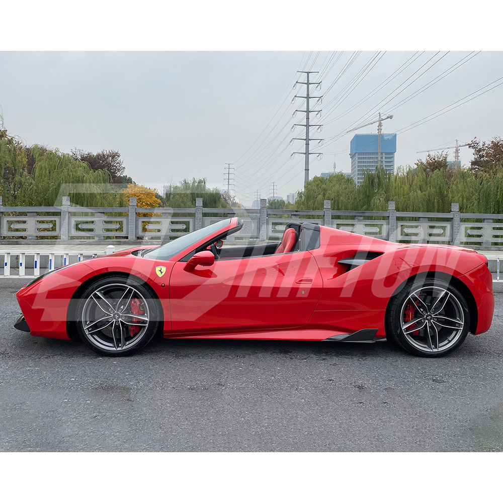 Capristo Style Dry Carbon Fiber Side Fin For Ferrari 488 GTB 2015-2018