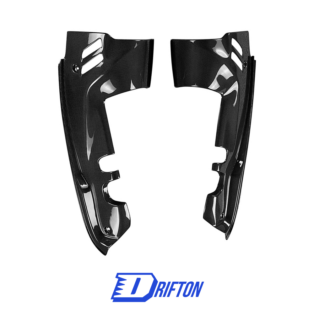 Dry Carbon Fiber Engine Bay Compartment Side Cover Kits For Ferrari 488 Spider 2015-2019