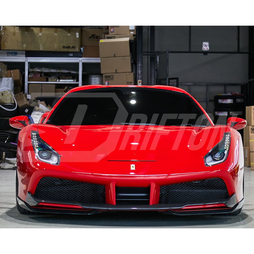 Novitec Style Dry Carbon Fiber Front Lip For Ferrari 488 GTB Spider 2015-2018