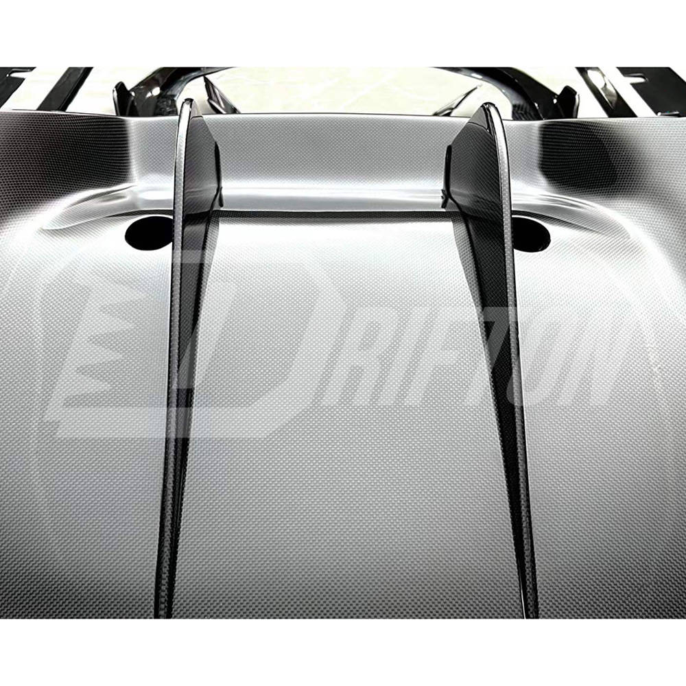 PT Style Dry Carbon Fiber Rear Diffuser Set For Ferrari F8 Tributo Spider 2019-2022