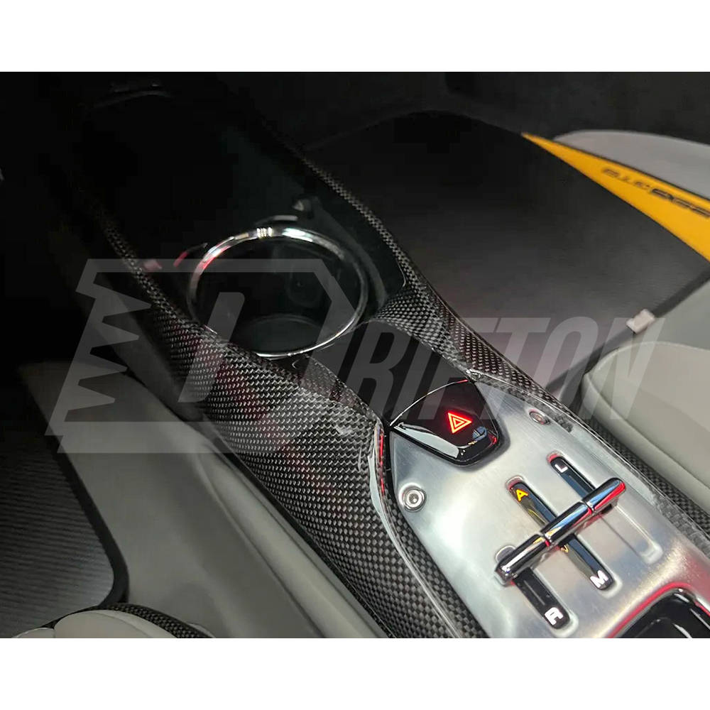 Dry Carbon Fiber Interiors Kits Center Console Parts For Ferrari 296 2021-2025