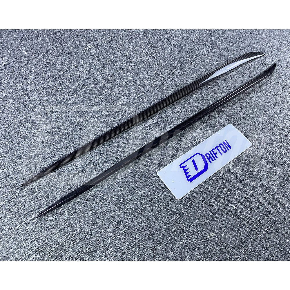 OEM Style Carbon Fiber Side Skirt Trim For Alfa Romeo Giulia Quadrifoglio 2016-2023