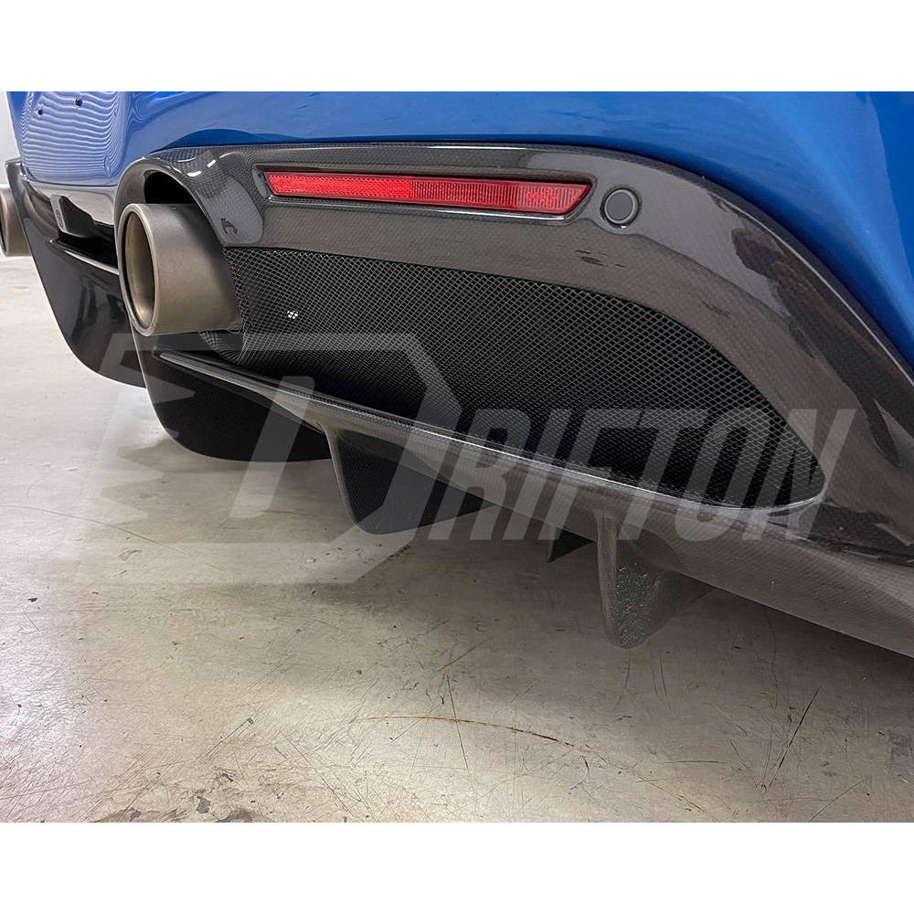 OEM Style Dry Carbon Fiber Rear Diffuser For Ferrari F8 Tributo Spider 2019-2022