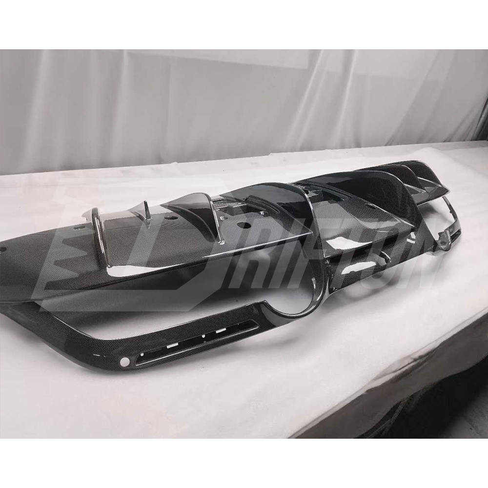 OEM Style Dry Carbon Fiber Rear Diffuser For Ferrari F8 Tributo Spider 2019-2022