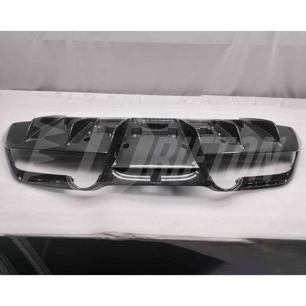 OEM Style Dry Carbon Fiber Rear Diffuser For Ferrari F8 Tributo Spider 2019-2022