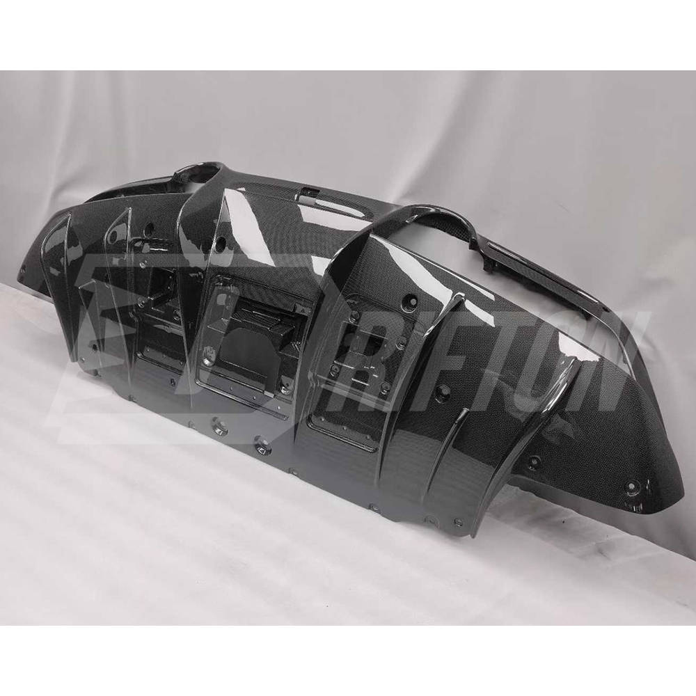 OEM Style Dry Carbon Fiber Rear Diffuser For Ferrari F8 Tributo Spider 2019-2022