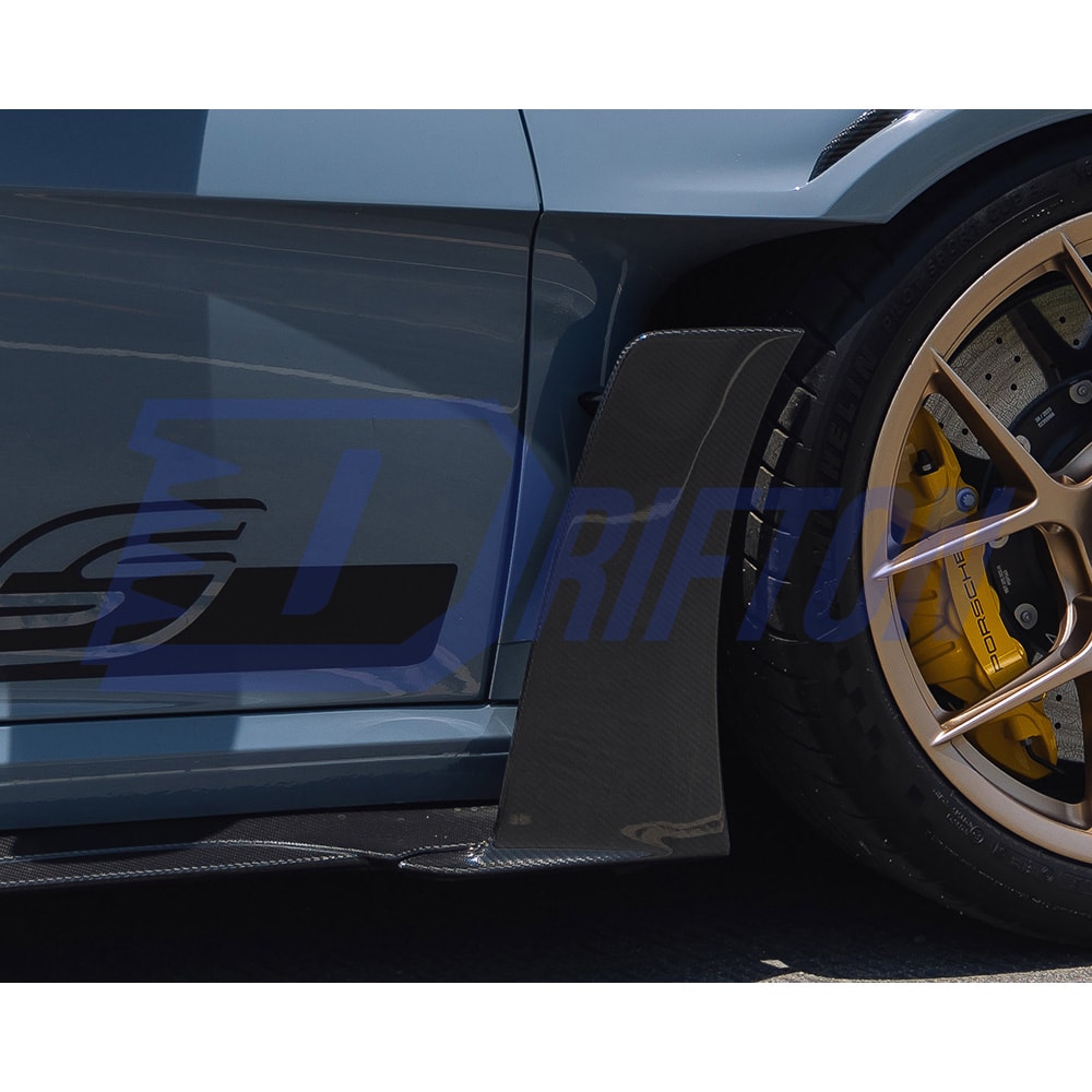 Dry Carbon Fiber Front Lip & Side Splitters For Porsche 911 992 GT3RS 2023-ON