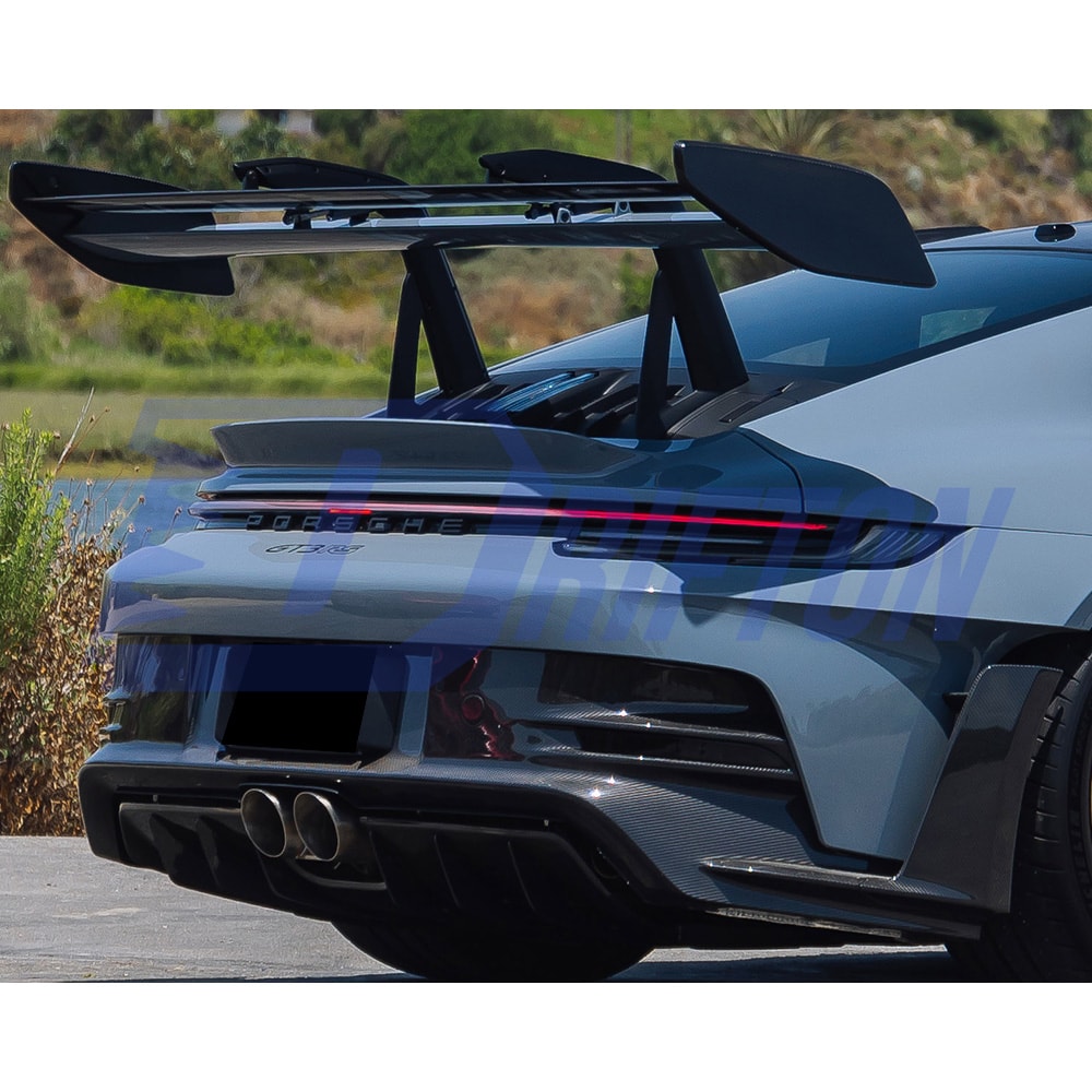 Dry Carbon Fiber Front Lip & Side Splitters For Porsche 911 992 GT3RS 2023-ON