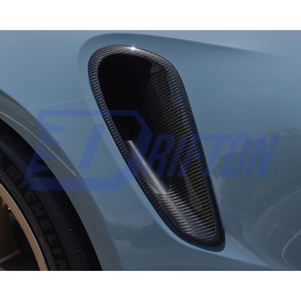 Dry Carbon Fiber Front Lip & Side Splitters For Porsche 911 992 GT3RS 2023-ON