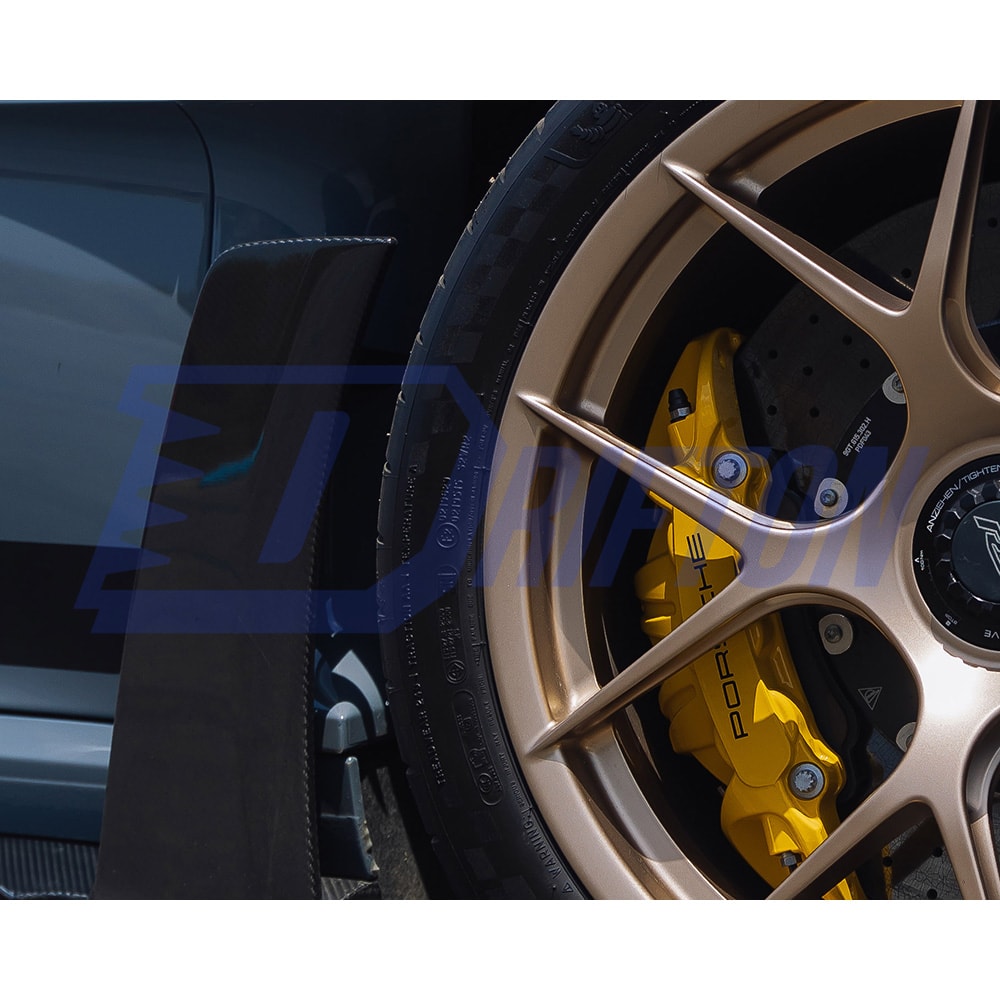 Dry Carbon Fiber Front Lip & Side Splitters For Porsche 911 992 GT3RS 2023-ON