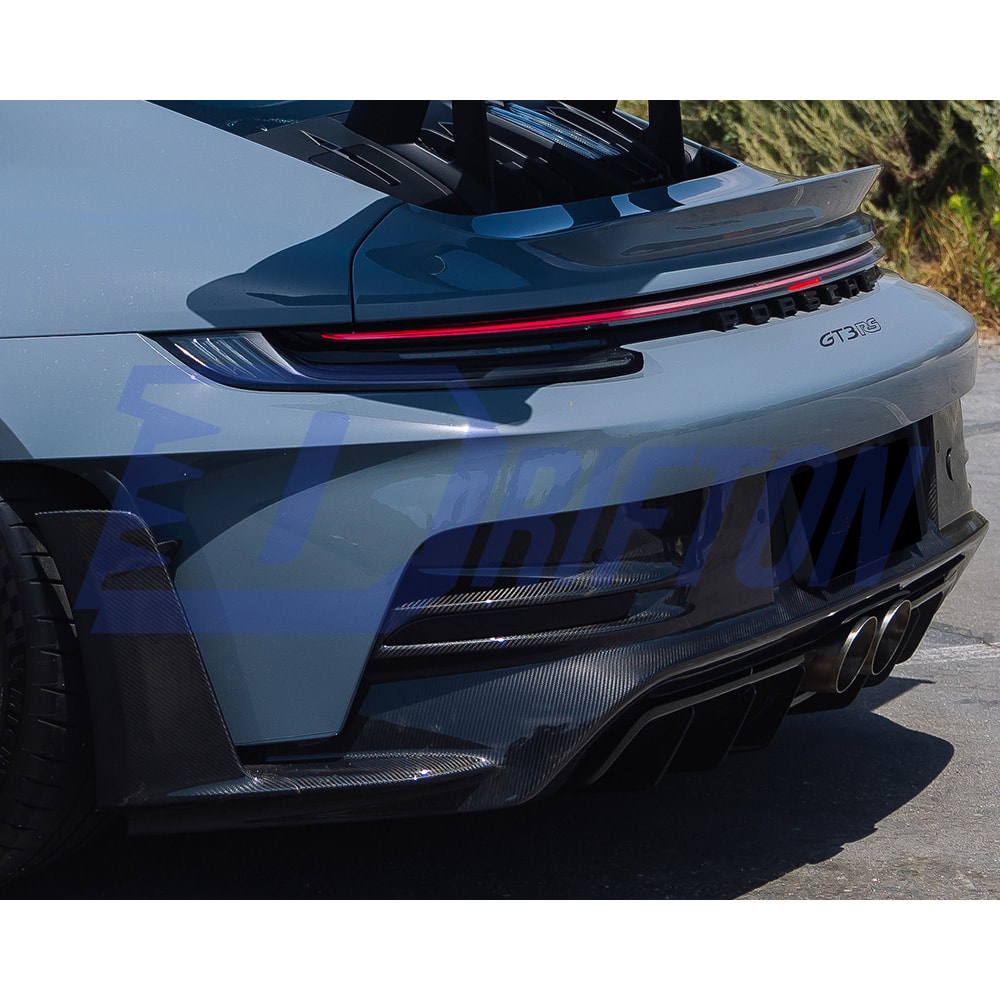 Dry Carbon Fiber Front Lip & Side Splitters For Porsche 911 992 GT3RS 2023-ON