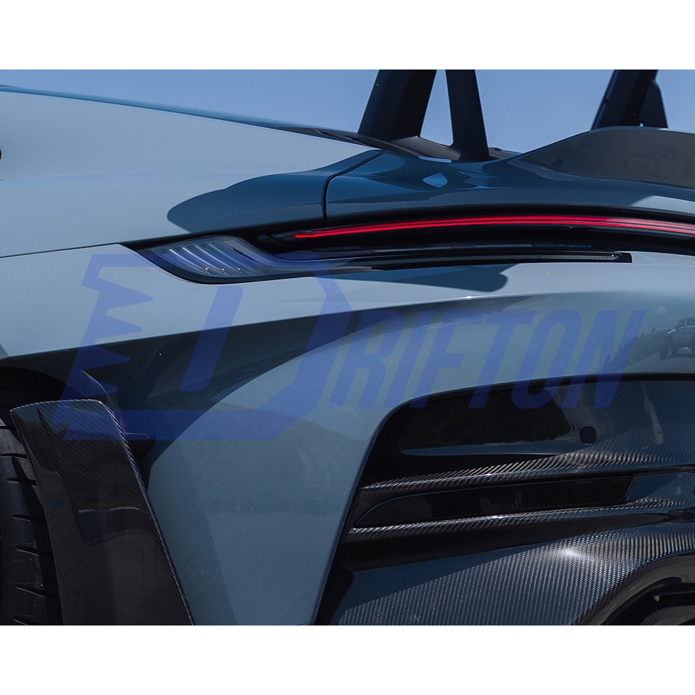 Dry Carbon Fiber Rear Wing Tips For Porsche 911 992 GT3RS 2023-ON