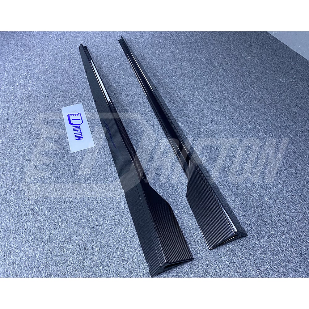 Paktechz Style Dry Carbon Fiber Side Skirt For BMW M8 F91 F92 2020-2024
