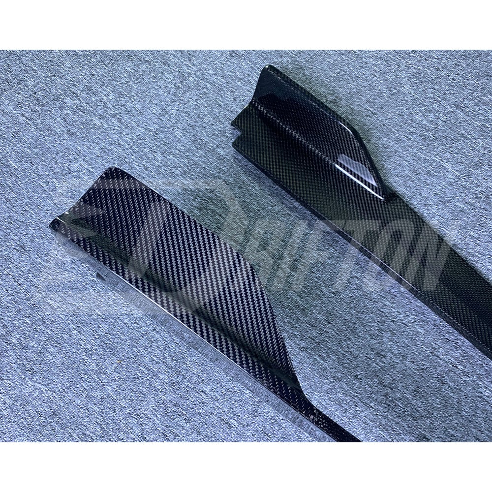 Project Black S Concept Style Carbon Fiber Side Skirt For Infiniti Q50 2013-2024