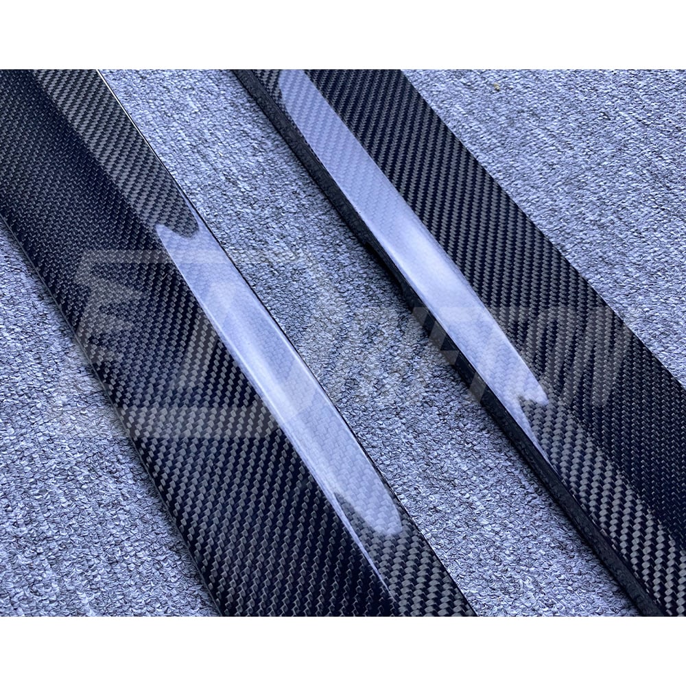 Project Black S Concept Style Carbon Fiber Side Skirt For Infiniti Q50 2013-2024