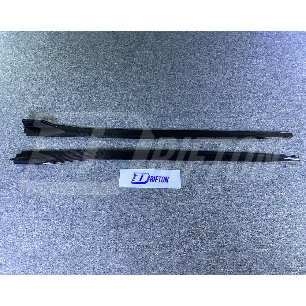 Project Black S Concept Style Carbon Fiber Side Skirt For Infiniti Q50 2013-2024