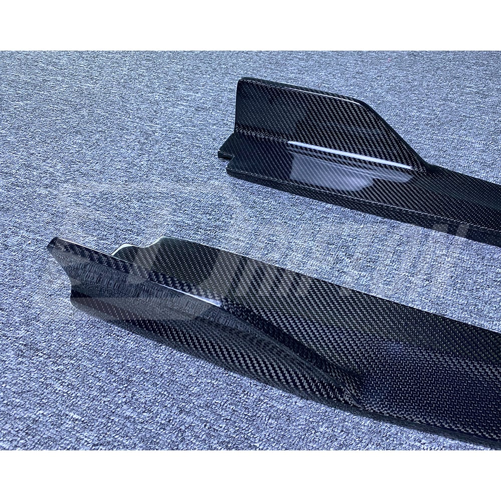 Project Black S Concept Style Carbon Fiber Side Skirt For Infiniti Q50 2013-2024