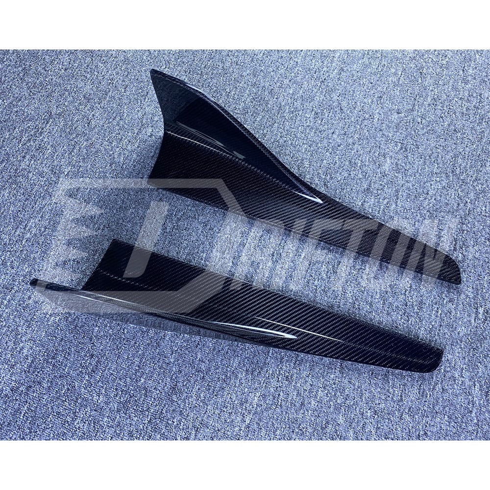 Project Black S Concept Style Partial Carbon Fiber Rear Bumper For Infiniti Q50 2013-2024