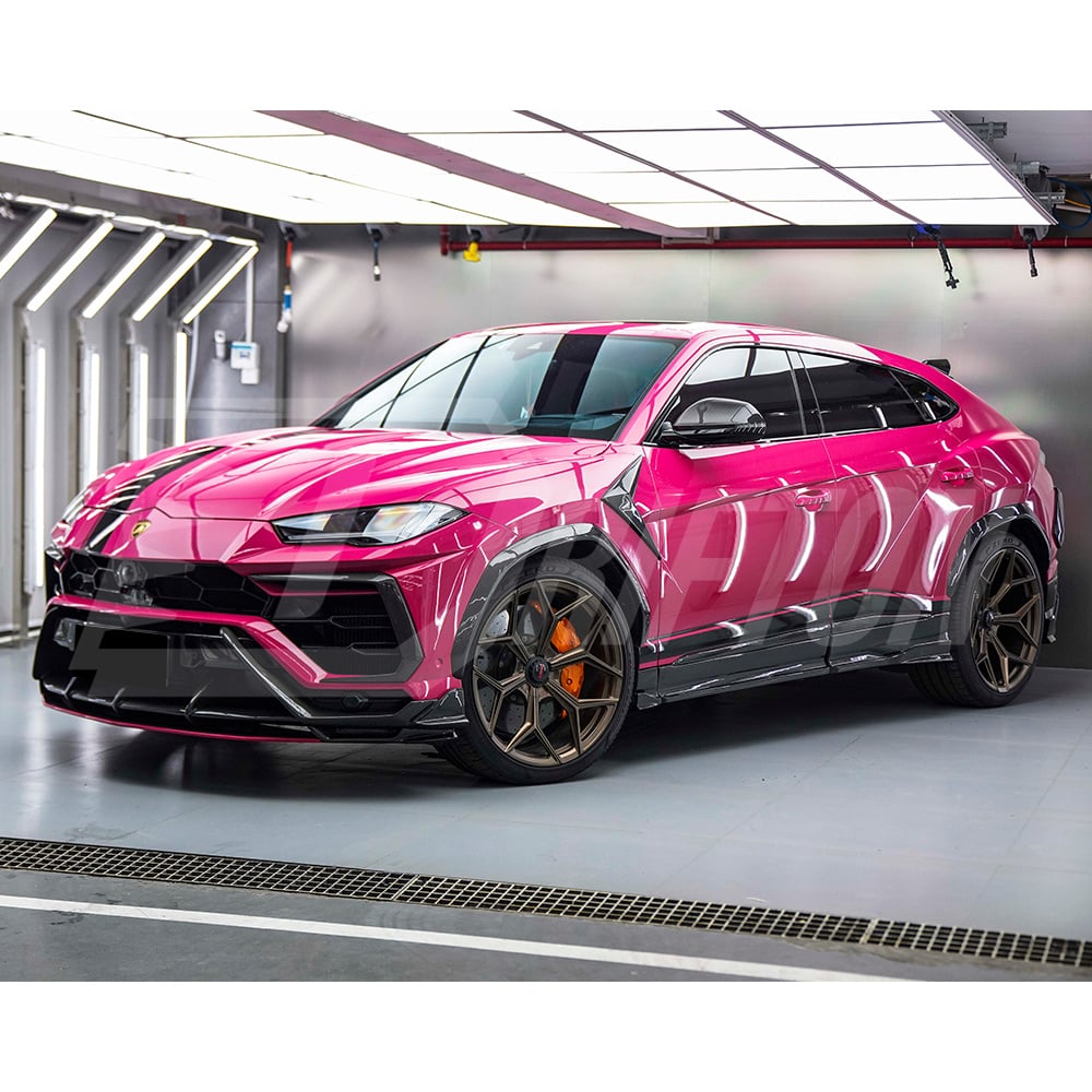 TopCar Style Dry Carbon Fiber Wheel Trims For Lamborghini URUS 2018-2022