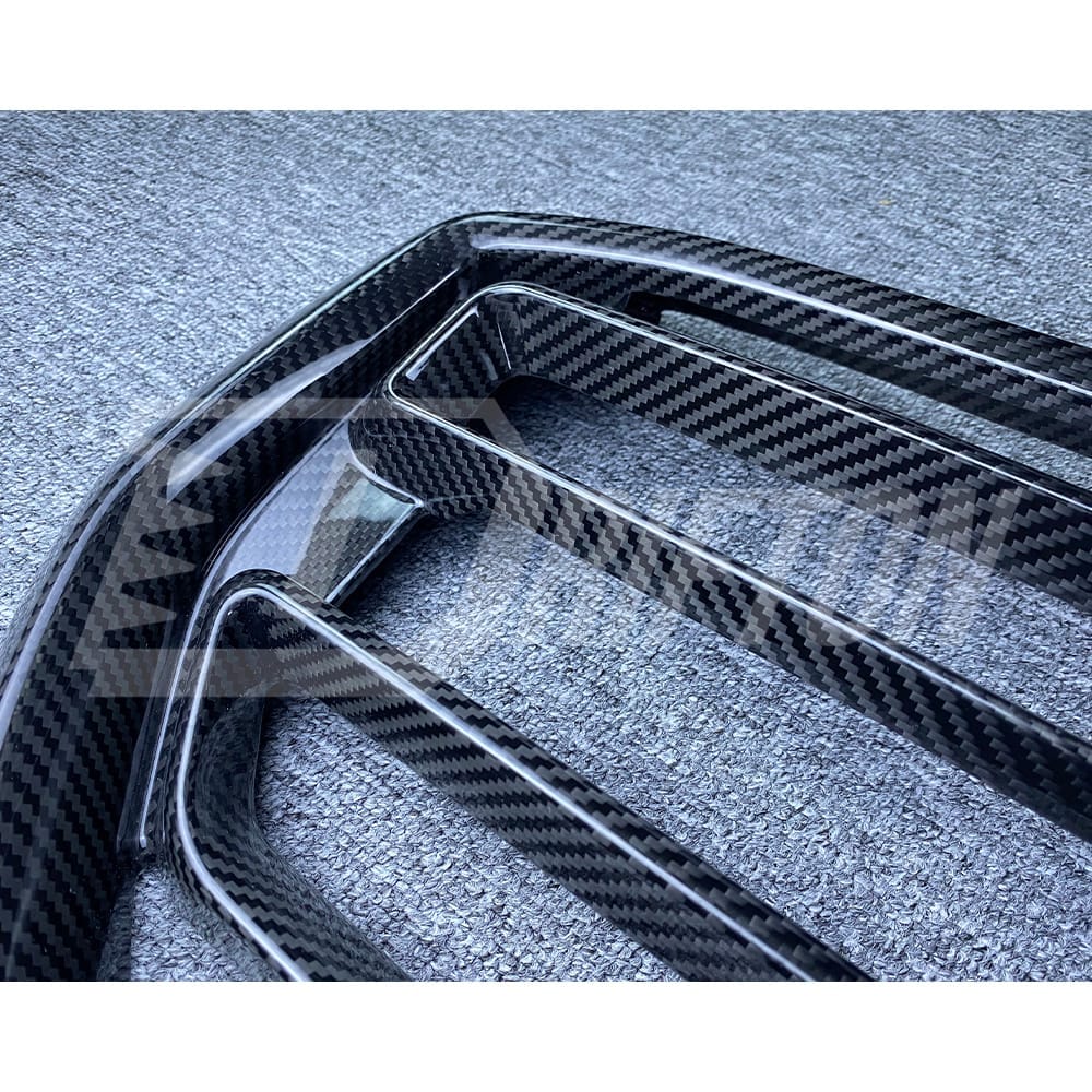 X5M Style Dry Carbon Fiber Front Bumper Grille For BMW X5 G05 LCI 2024-On