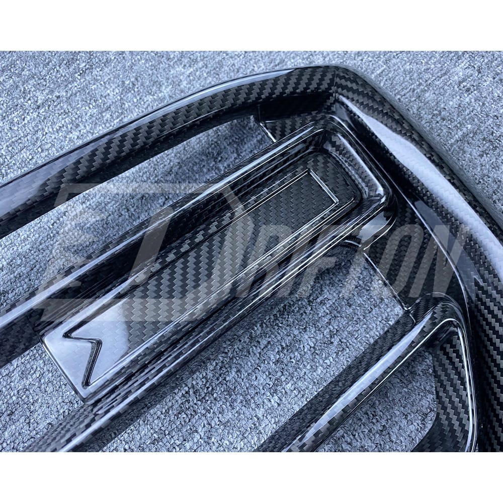 X5M Style Dry Carbon Fiber Front Bumper Grille For BMW X5 G05 LCI 2024-On