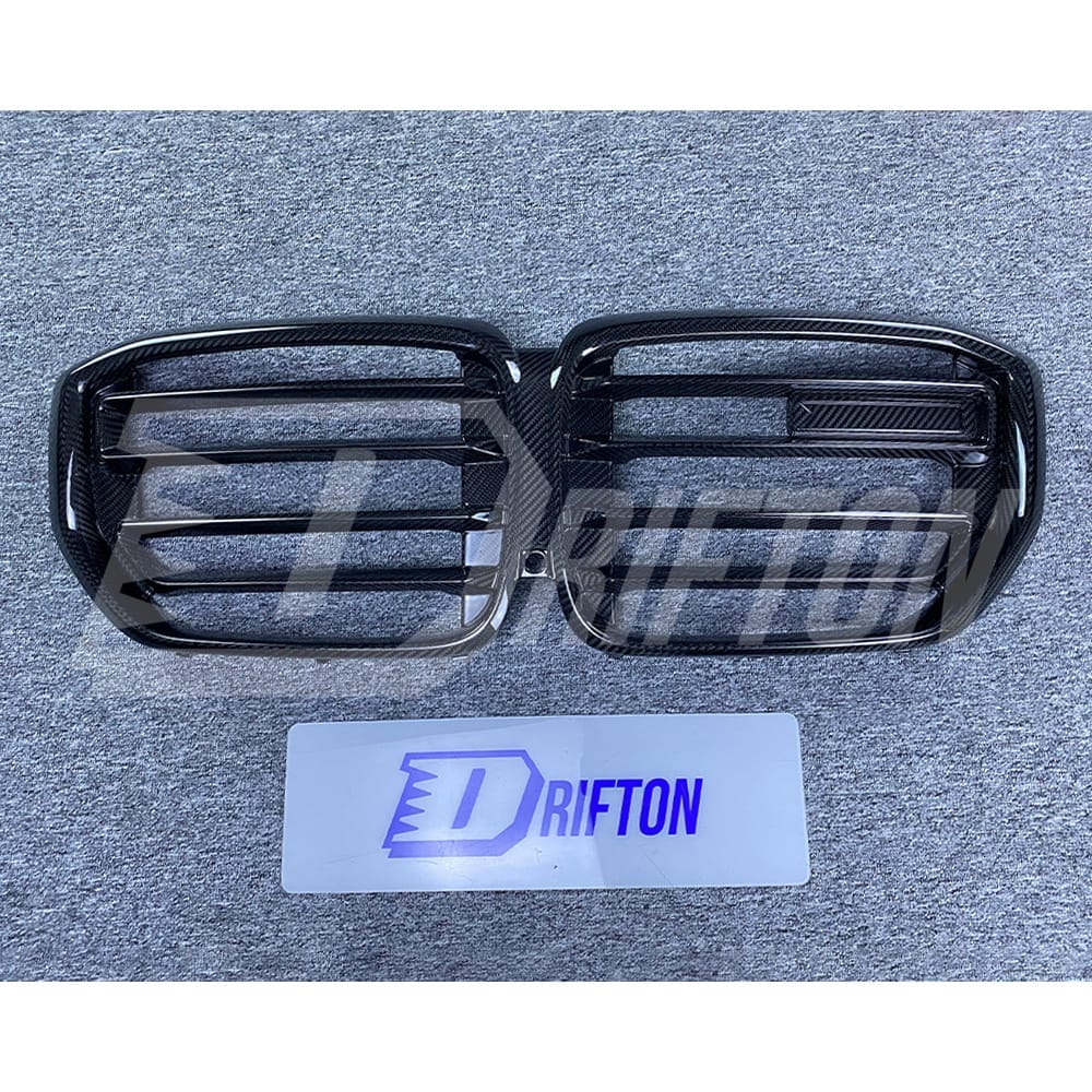 X5M Style Dry Carbon Fiber Front Bumper Grille For BMW X5 G05 LCI 2024-On