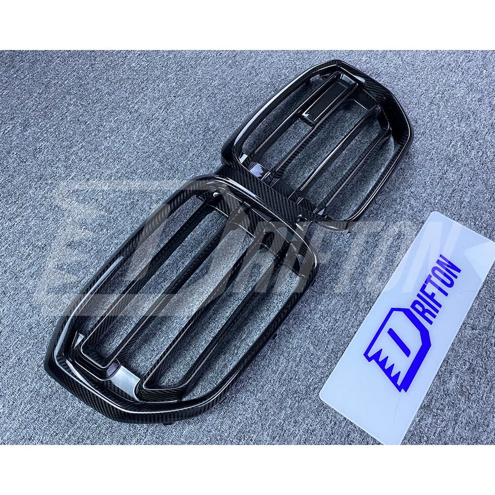 X5M Style Dry Carbon Fiber Front Bumper Grille For BMW X5 G05 LCI 2024-On