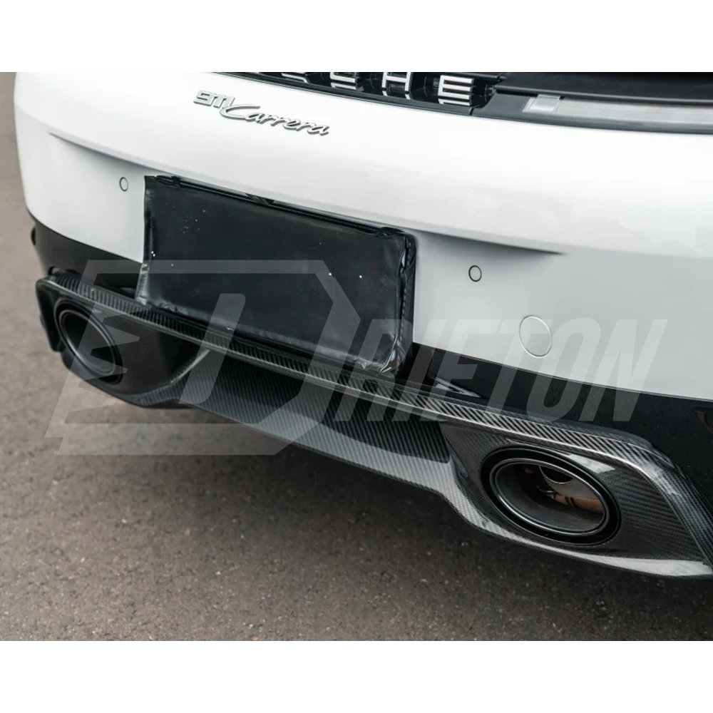 OEM Style Dry Carbon Fiber Rear Diffuser For Porsche 911 Carrera 992.2 2024-On