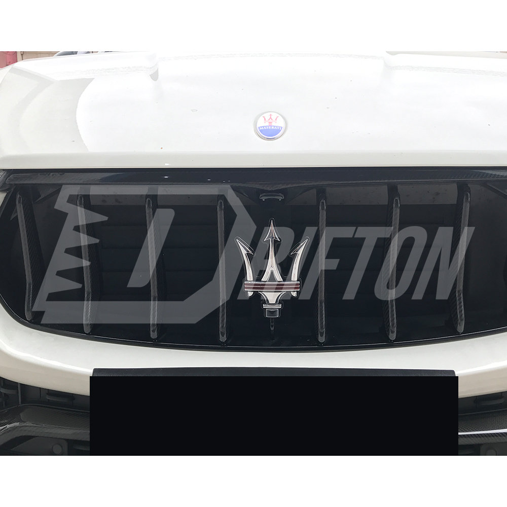 Mansory Style Dry Carbon Fiber Front Grille Trim For Maserati Levante 2016-2018
